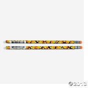 Wooden Smile Face Candy Corn Pencils 12CT